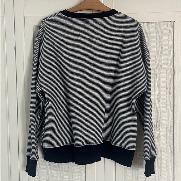 Frank & Eileen stripped navy and white sweatshirt size XS triple fleece - Picture 5 of 6